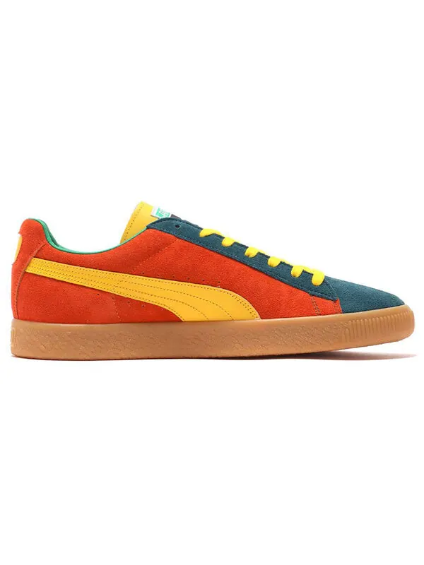Кроссовки suede vtg mij low tops retro skateboarding shoes orange Puma — изображение 2 из 4, оранжевый