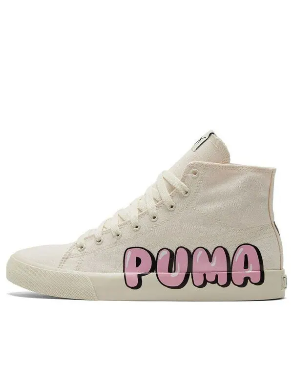 Кроссовки bari mid 'logo - white' Puma — изображение 1 из 4, кремовый/белый/розовый