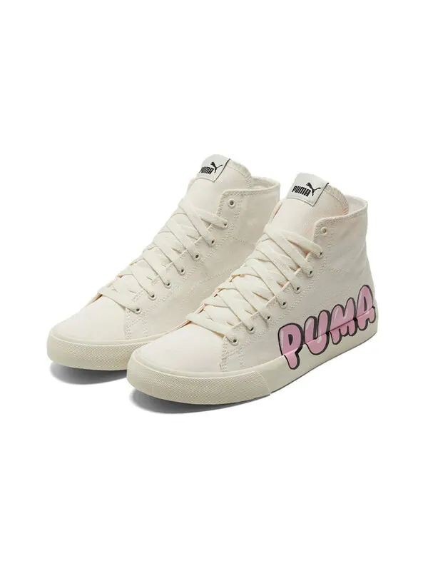 Кроссовки bari mid 'logo - white' Puma — изображение 3 из 4, кремовый/белый/розовый