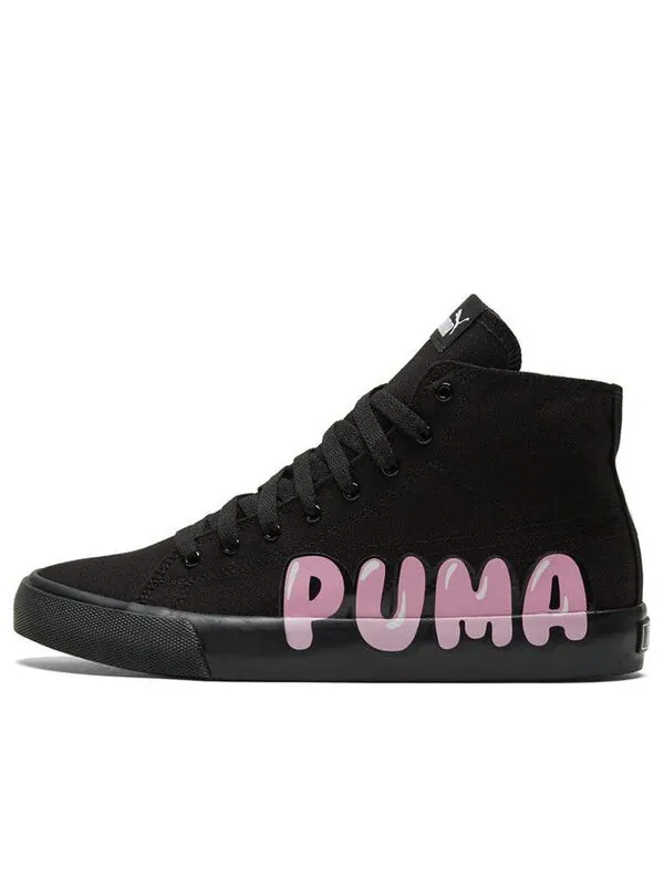 Кроссовки bari mid 'logo - black' Puma — изображение 1 из 4, черный/розовый