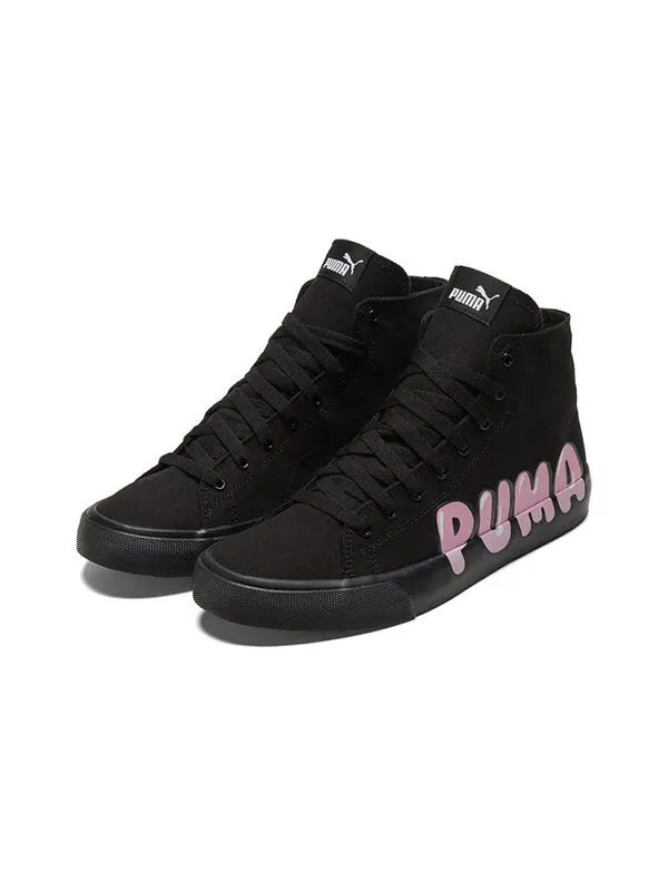 Кроссовки bari mid 'logo - black' Puma — изображение 3 из 4, черный/розовый