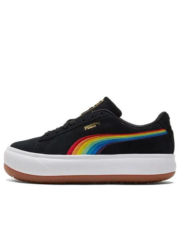 Кроссовки suede mayu 'rainbow - black' Puma — изображение 1 из 4, черный