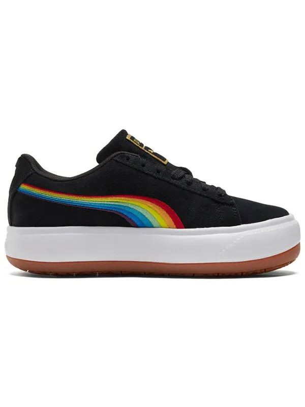 Кроссовки suede mayu 'rainbow - black' Puma — изображение 2 из 4, черный