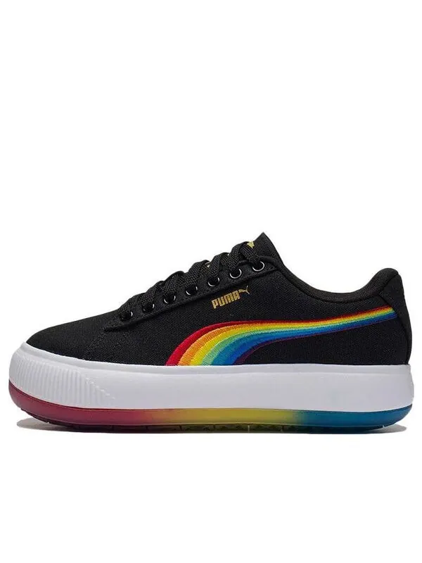 Кроссовки suede mayu prism low tops thick sole skateboarding shoes black Puma — изображение 1 из 4, черный