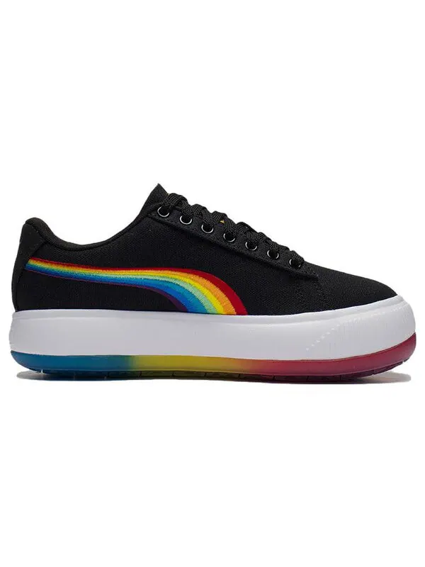 Кроссовки suede mayu prism low tops thick sole skateboarding shoes black Puma — изображение 2 из 4, черный