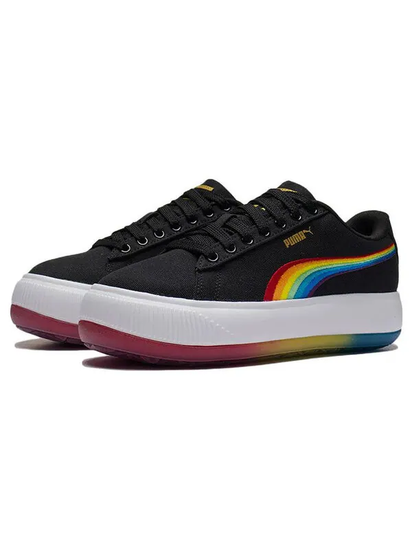Кроссовки suede mayu prism low tops thick sole skateboarding shoes black Puma — изображение 3 из 4, черный