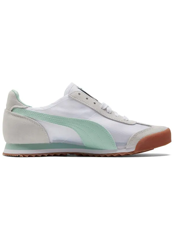 Кроссовки roma og 'white mist green' Puma — изображение 2 из 4, белый/зеленый