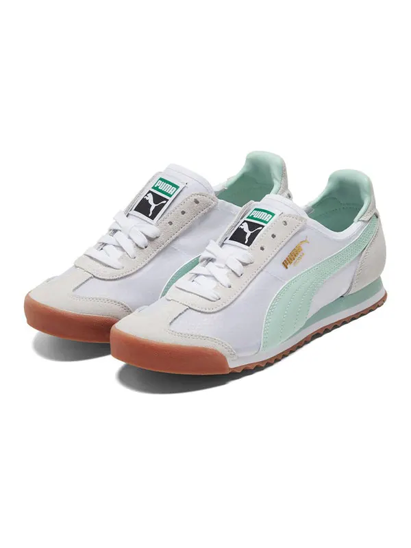 Кроссовки roma og 'white mist green' Puma — изображение 3 из 4, белый/зеленый