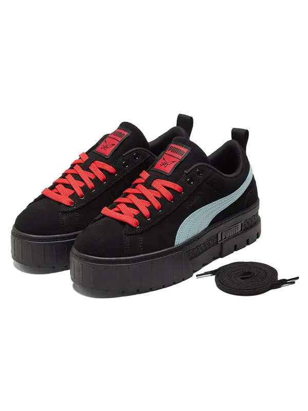 Кроссовки dua lipa x mayze suede 'black blue glow' Puma — изображение 3 из 4, синий