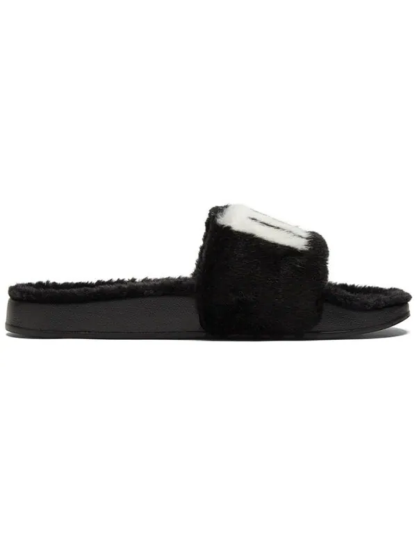 Тапочки leadcat 2.0 fuzz 'black white' Puma — изображение 2 из 4, черный/белый