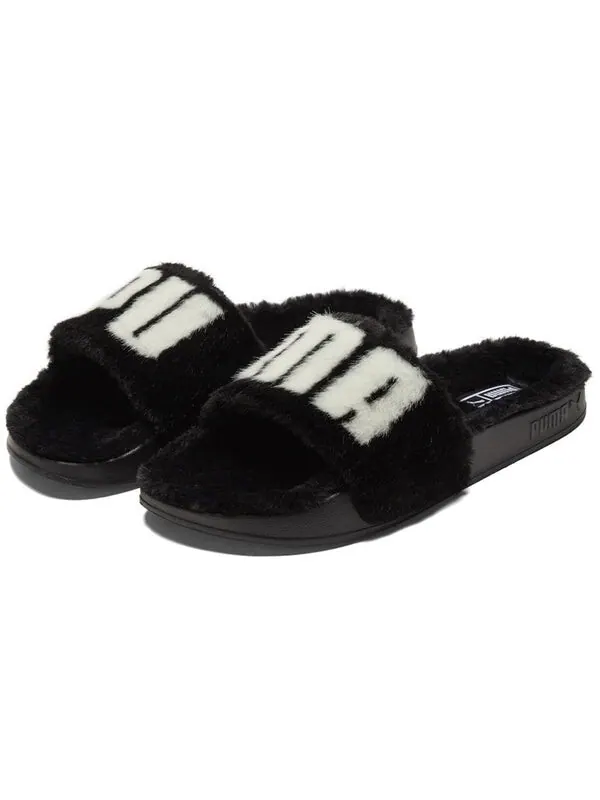Тапочки leadcat 2.0 fuzz 'black white' Puma — изображение 3 из 4, черный/белый
