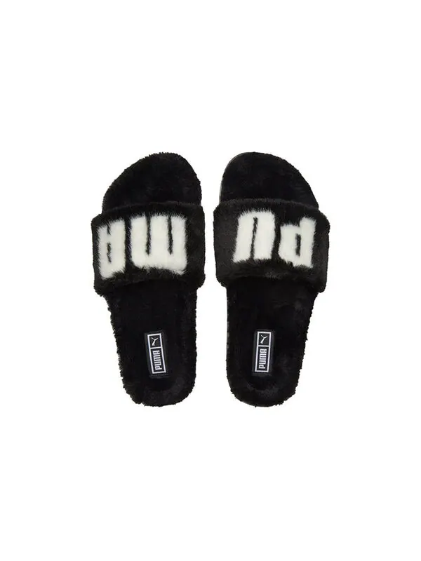 Тапочки leadcat 2.0 fuzz 'black white' Puma — изображение 4 из 4, черный/белый