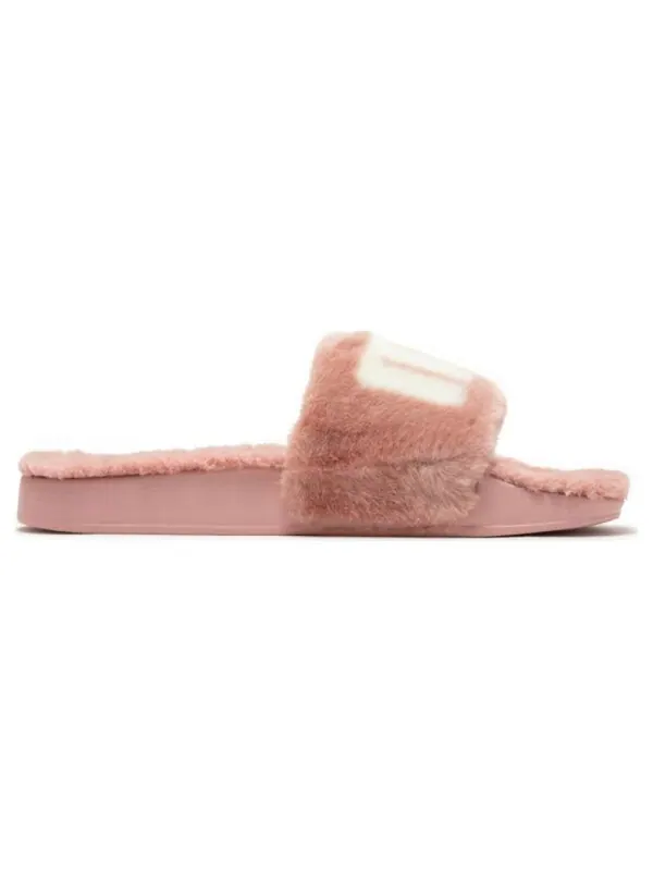 Тапочки leadcat 2.0 fuzz slides 'carnation pink' Puma — изображение 2 из 4, розовый-белый