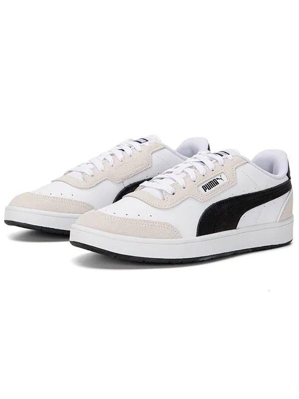 Кроссовки court guard 'mix - white black' Puma — изображение 3 из 4, белый/серый/черный