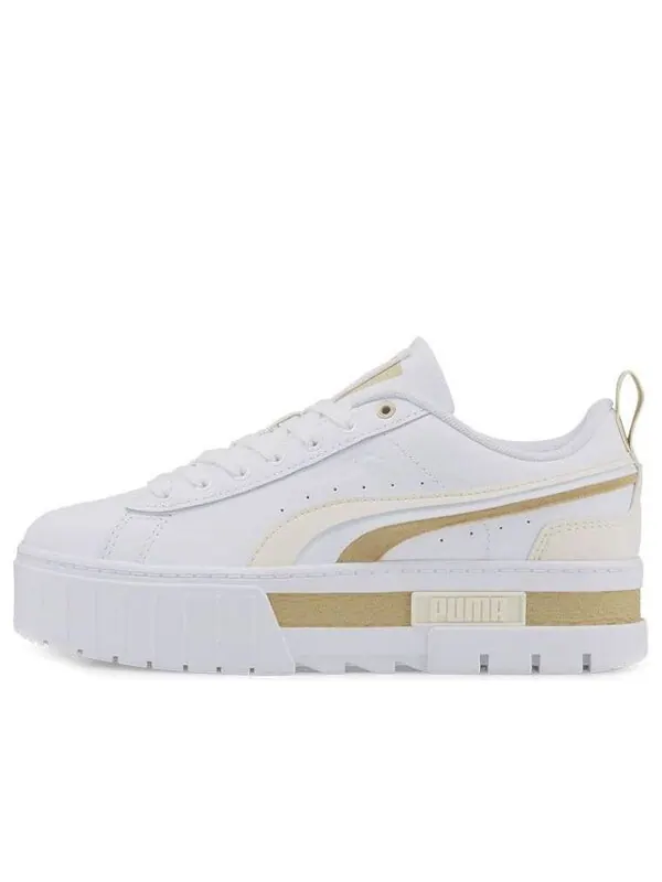 Кроссовки mayze fs interest 'white pristine' Puma — изображение 1 из 4, белый/коричневый