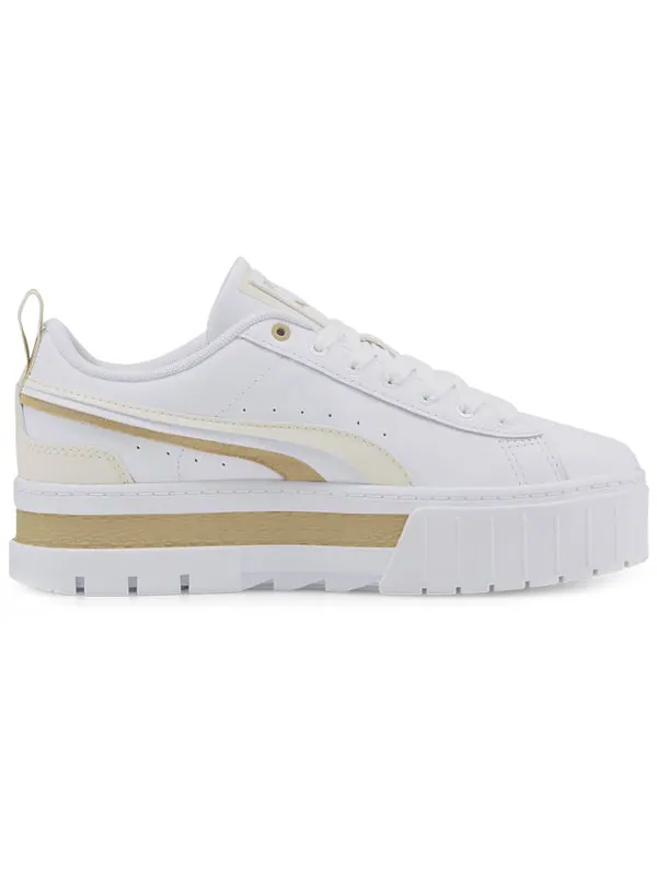 Кроссовки mayze fs interest 'white pristine' Puma — изображение 2 из 4, белый/коричневый