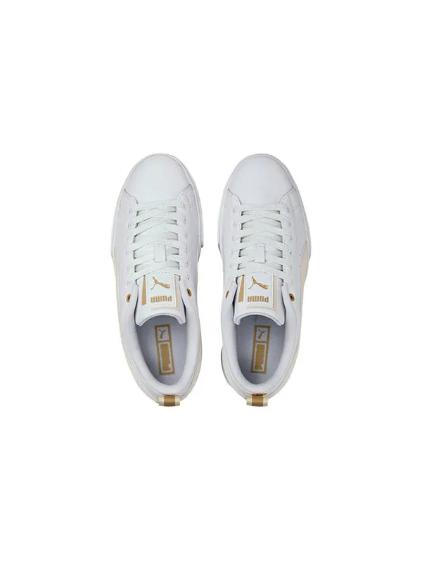 Кроссовки mayze fs interest 'white pristine' Puma — изображение 3 из 4, белый/коричневый