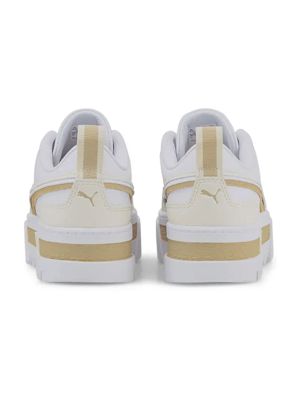 Кроссовки mayze fs interest 'white pristine' Puma — изображение 4 из 4, белый/коричневый