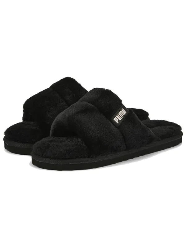 Тапочки fluff solo 'black' Puma — изображение 3 из 4, черный