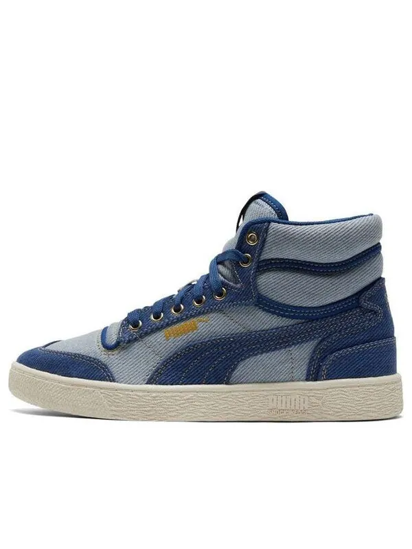 Кроссовки ralph sampson mid 'dark denim' Puma — изображение 1 из 4, синий/белый