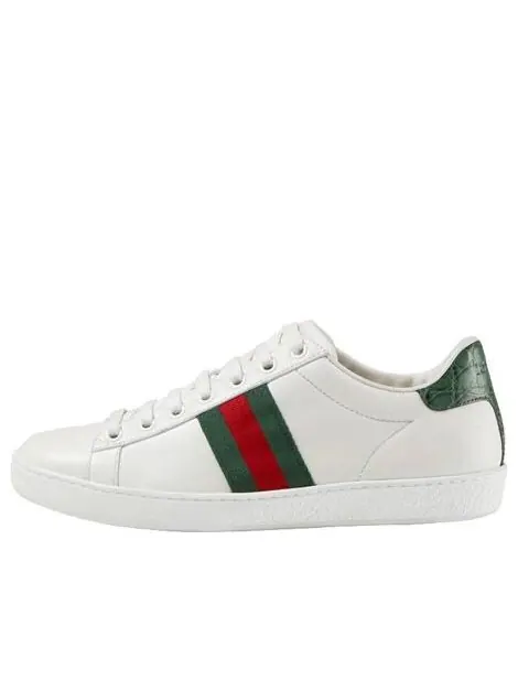 Кроссовки ace 'green crocodile' Gucci — изображение 1 из 4, зеленый