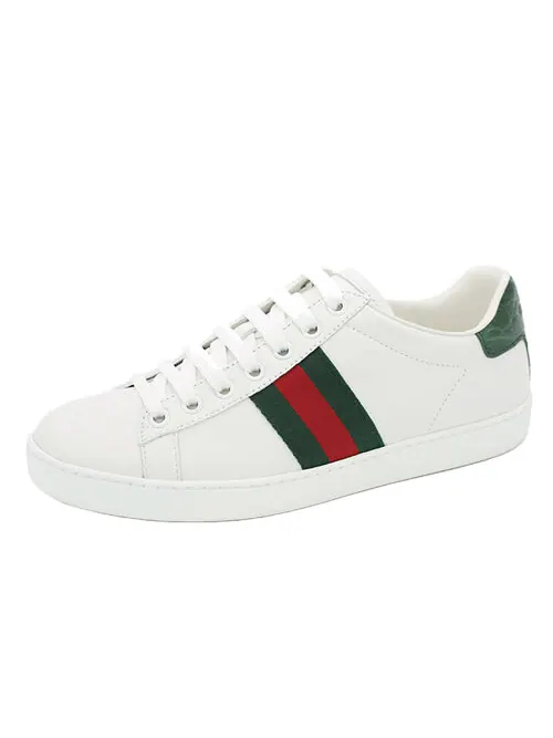 Кроссовки ace 'green crocodile' Gucci — изображение 2 из 4, зеленый