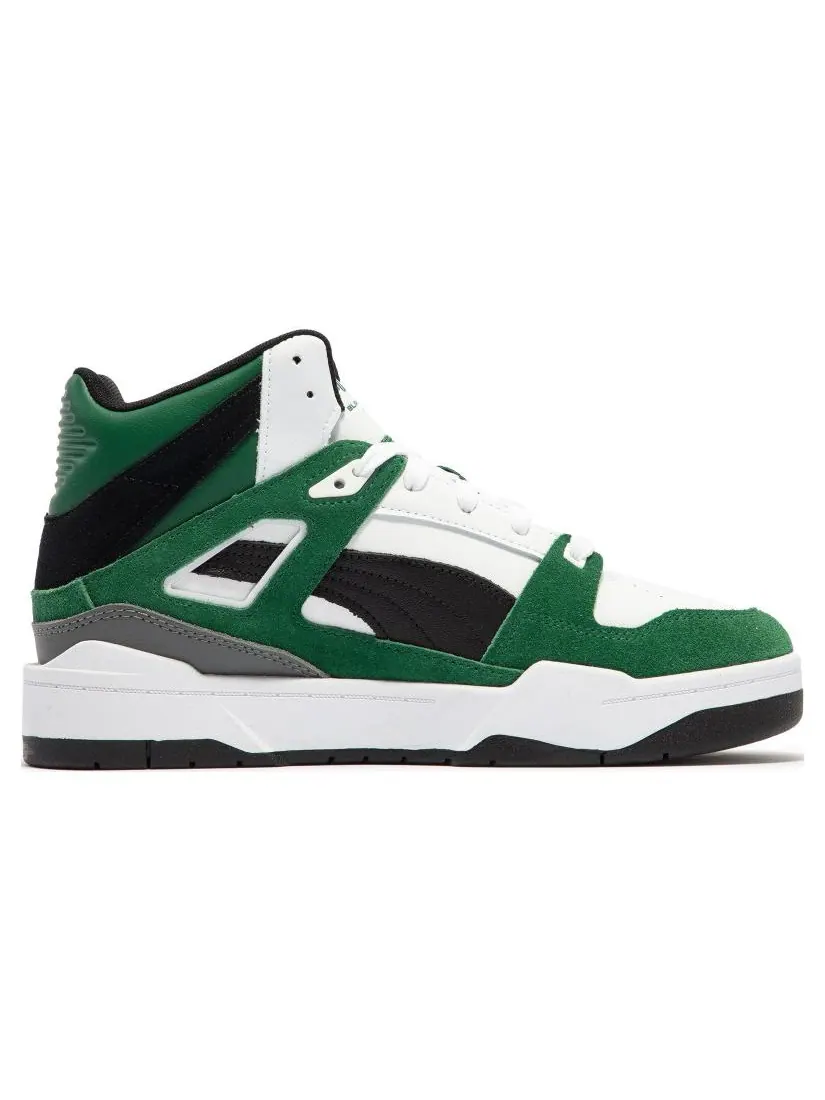 Кеды PUMA Slipstream Hi Heritage 'White Green Black' — изображение 2 из 6, белый