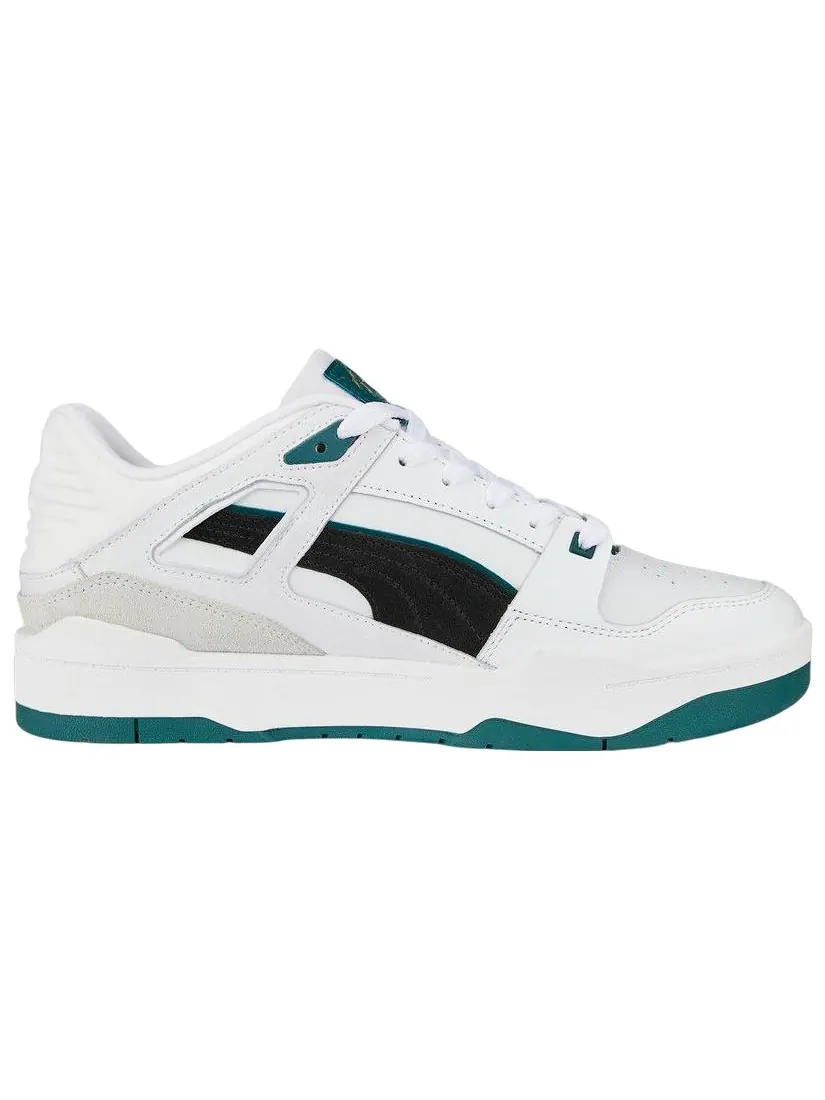 Кеды PUMA Slipstream Suede FS 'White Black Green' — изображение 2 из 5, белый