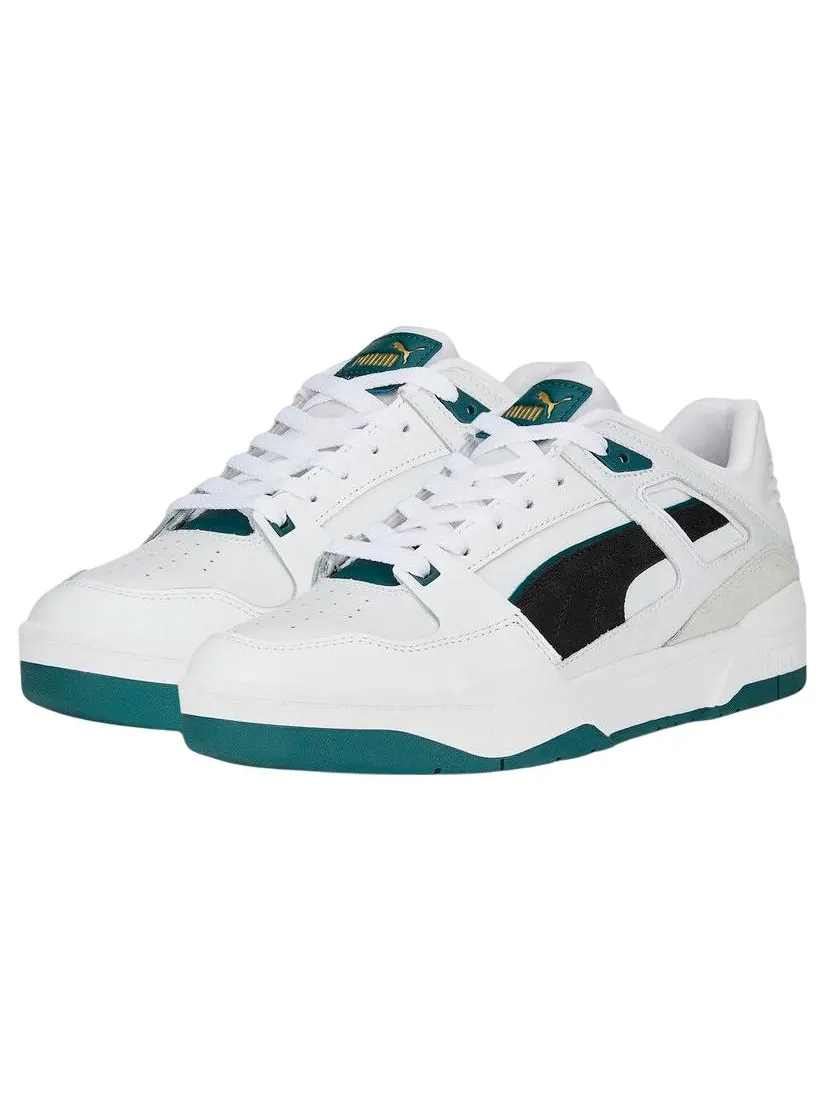 Кеды PUMA Slipstream Suede FS 'White Black Green' — изображение 3 из 5, белый