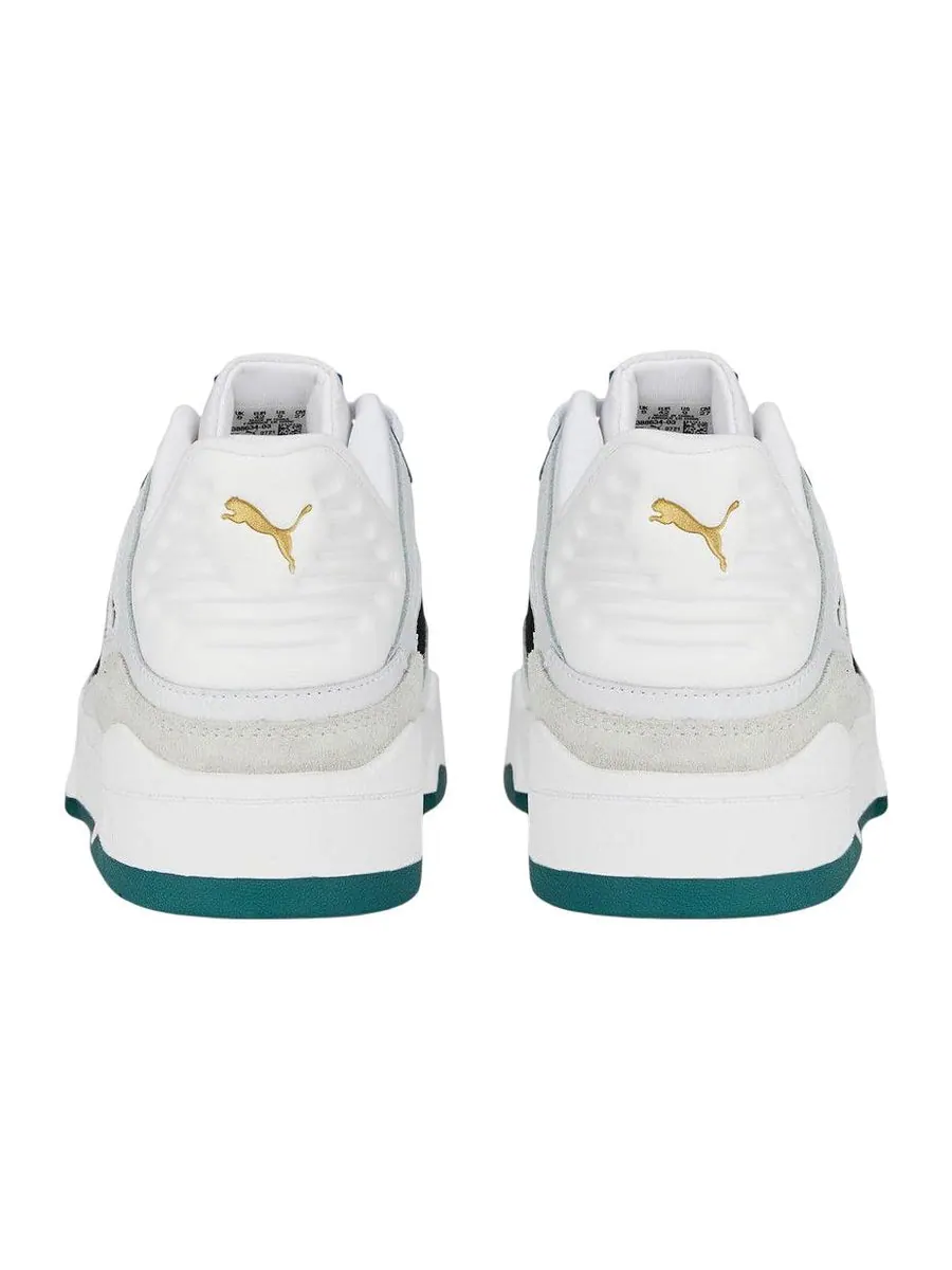 Кеды PUMA Slipstream Suede FS 'White Black Green' — изображение 4 из 5, белый