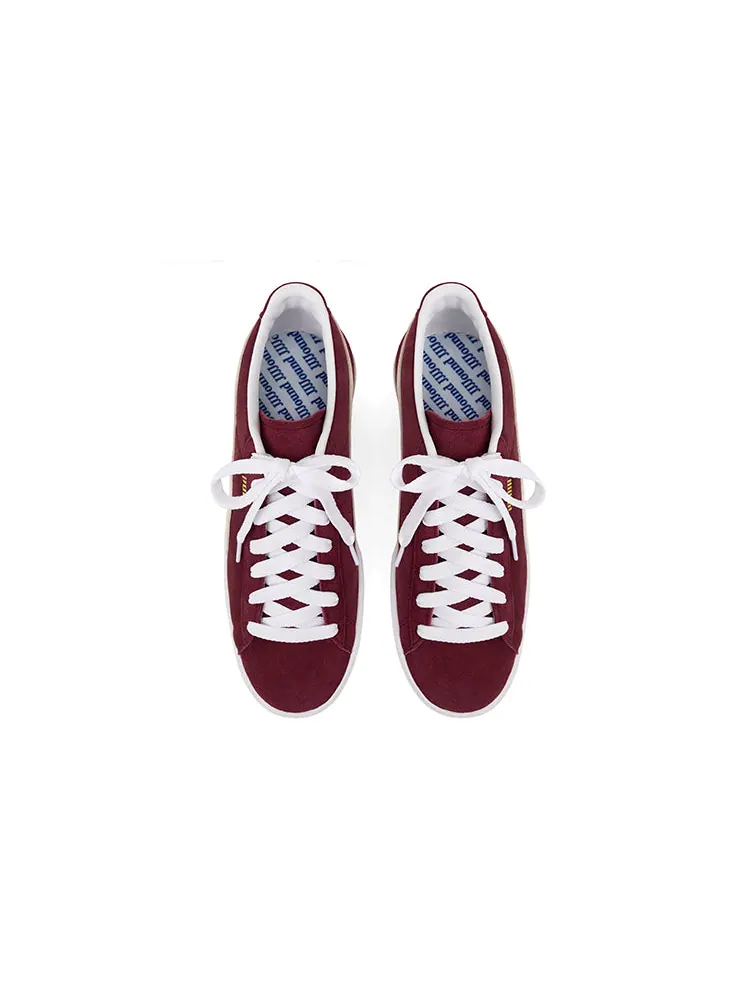 Кроссовки PUMA x JJJJound Suede 'Burgundy' — изображение 4 из 6, красный