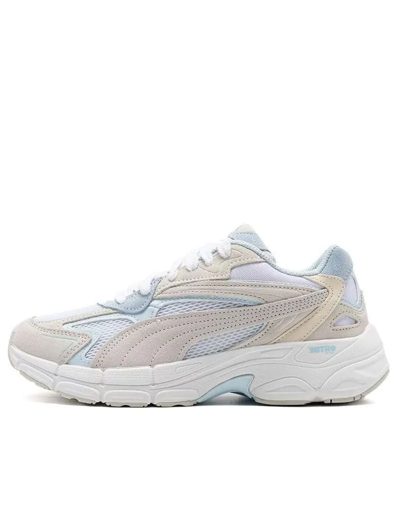 Кроссовки PUMA Teveris Nitro 'White Grey Icy Blue' — изображение 1 из 5, бежевый