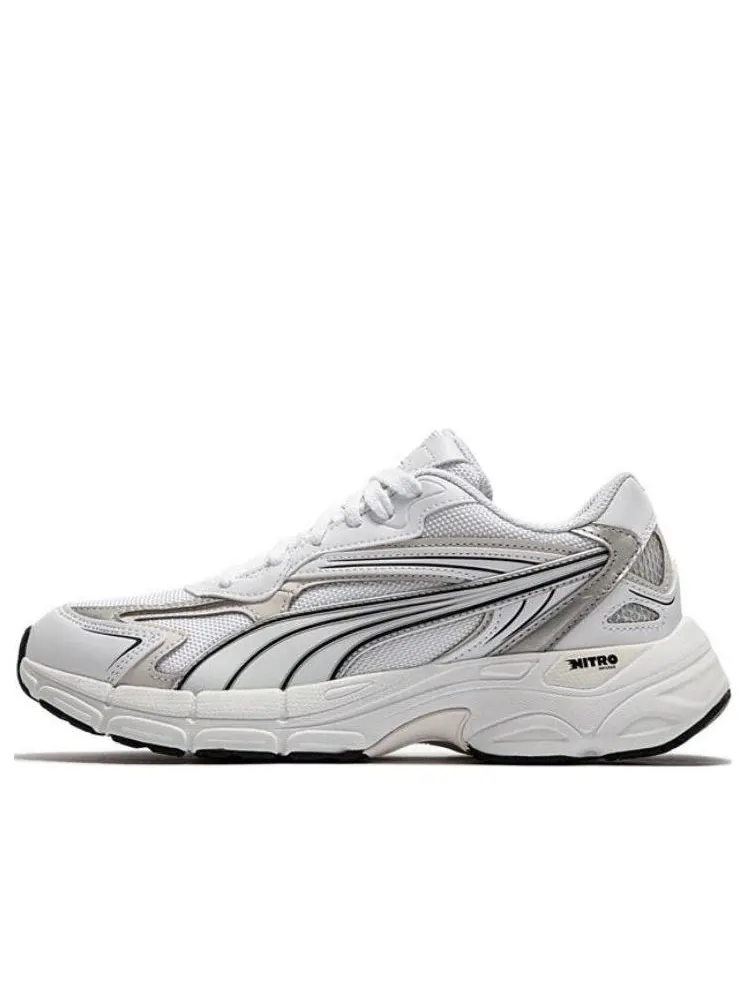 Беговые кроссовки PUMA Teveris Nitro Noughties 'White Gray' — изображение 1 из 6, белый