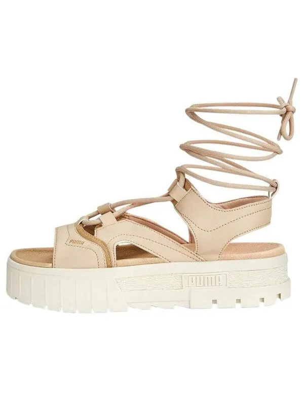 Сандалии mayze laces sandals 'granola' Puma — изображение 1 из 4, слоновая кость