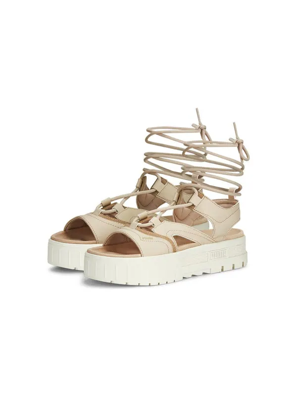 Сандалии mayze laces sandals 'granola' Puma — изображение 2 из 4, слоновая кость