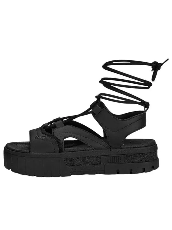 Сандалии mayze sandal laces 'black' Puma — изображение 1 из 4, черный