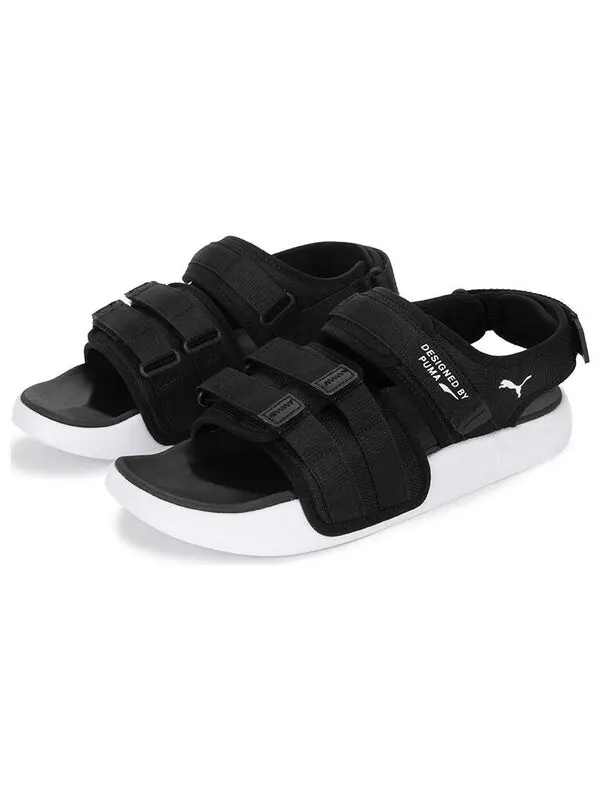 Сандалии leadcat city sandal 'black white' Puma — изображение 3 из 4, черный/белый
