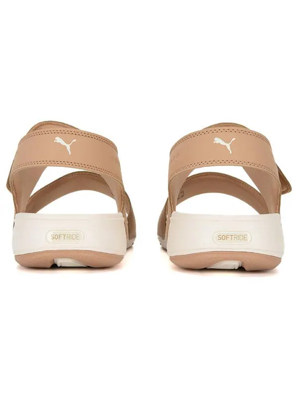 Сандалии softride sandal pure 'beige' Puma — изображение 4 из 4, бежевый/белый