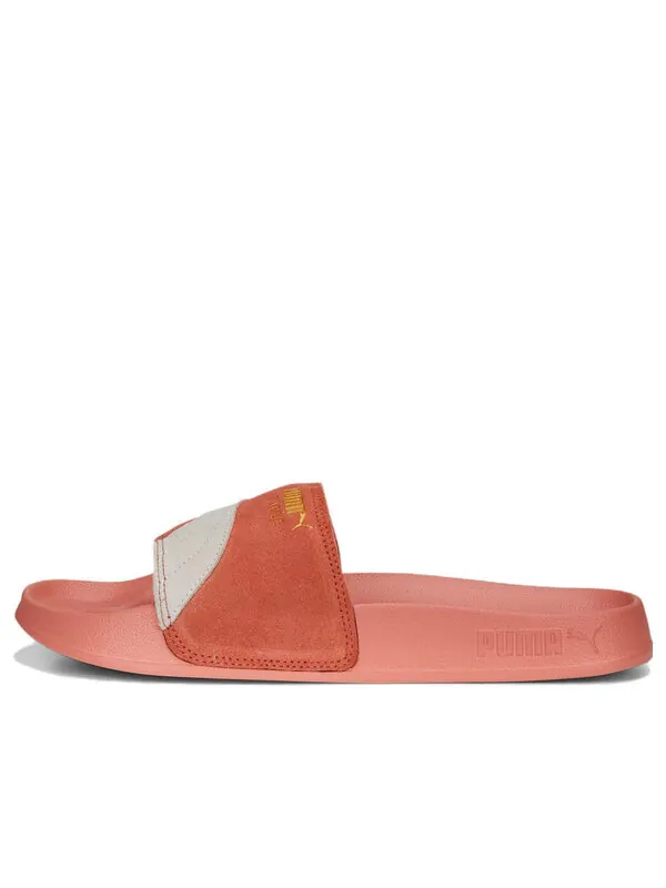 Тапочки leadcat 2.0 suede og slides 'pink orange' Puma — изображение 1 из 4, розовый/оранжевый