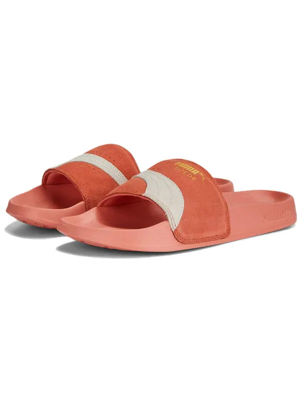 Тапочки leadcat 2.0 suede og slides 'pink orange' Puma — изображение 3 из 4, розовый/оранжевый