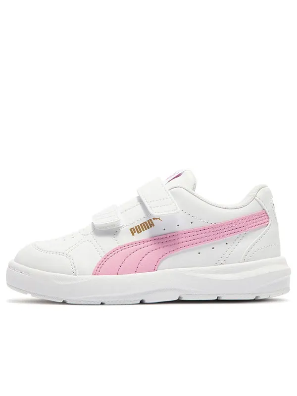 Кроссовки evolve court v 'white pink' Puma — изображение 1 из 1, белый/розовый