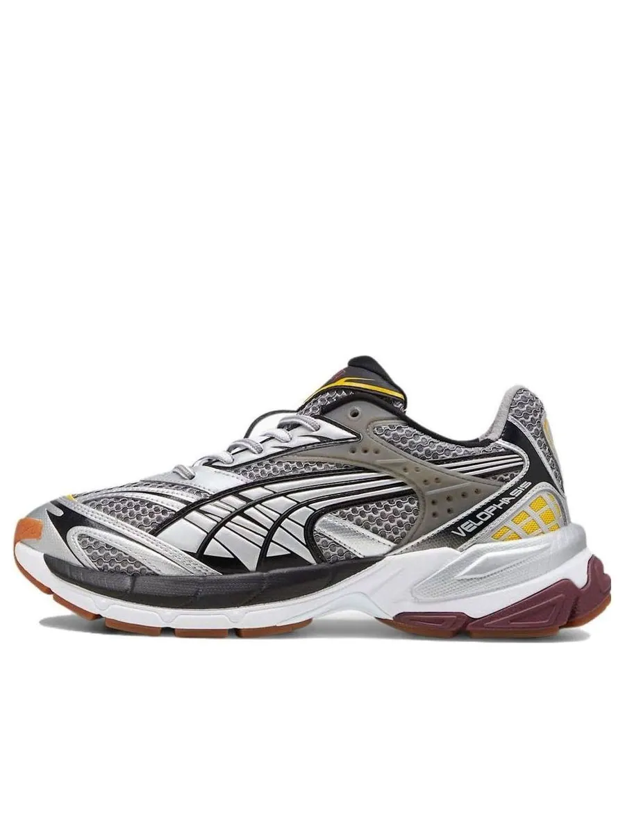 Кроссовки PUMA Velophasis 'Phased Silver Burgundy Yellow' — изображение 1 из 4, черный