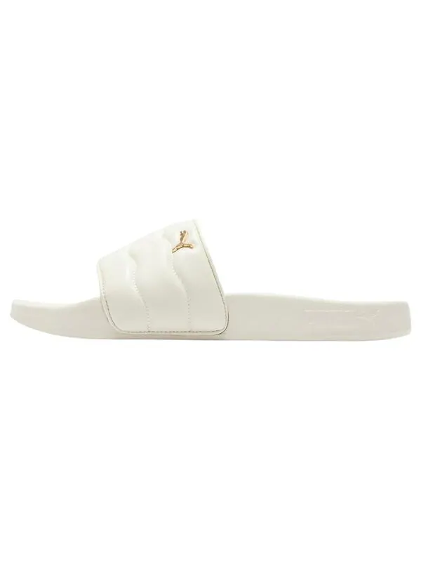 Тапочки lead cat 2.0 puffy 'pristine ivory gold' Puma — изображение 2 из 4, белый