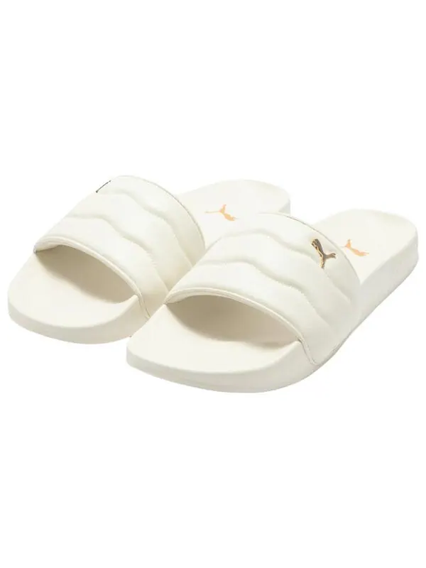 Тапочки lead cat 2.0 puffy 'pristine ivory gold' Puma — изображение 4 из 4, белый