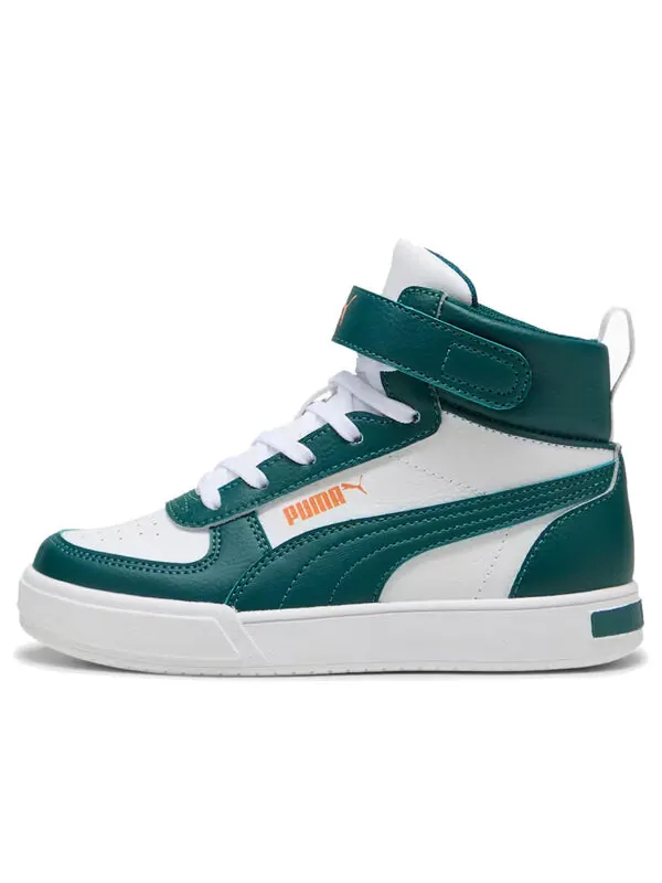Кроссовки caven mid 'white green' Puma — изображение 1 из 4, белый/зеленый