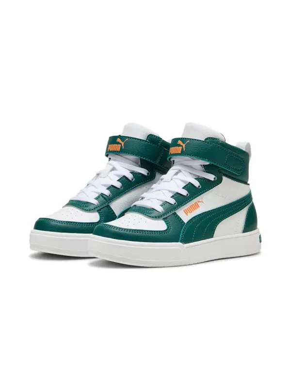 Кроссовки caven mid 'white green' Puma — изображение 2 из 4, белый/зеленый