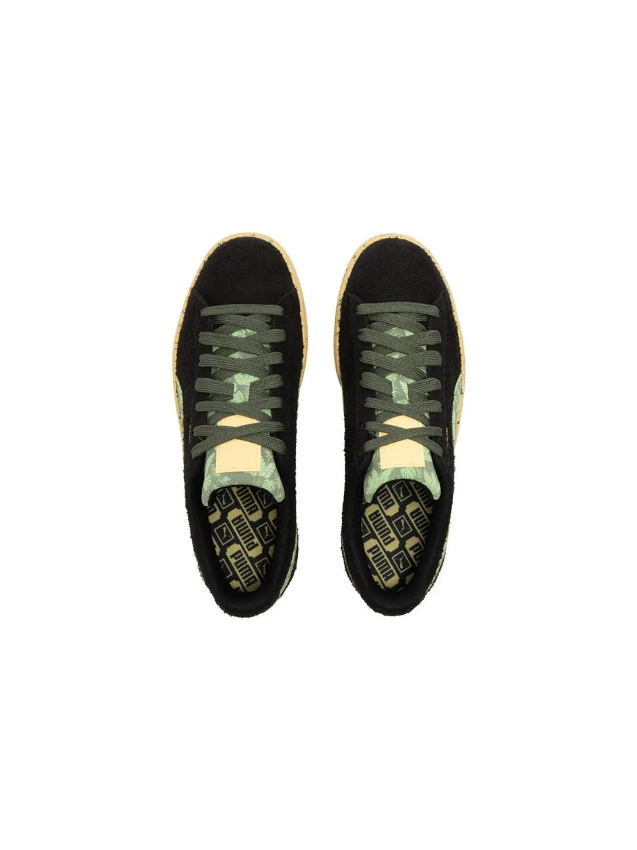 Кеды PUMA Suede Gentle Jungle 'Black Green' — изображение 4 из 6, черный