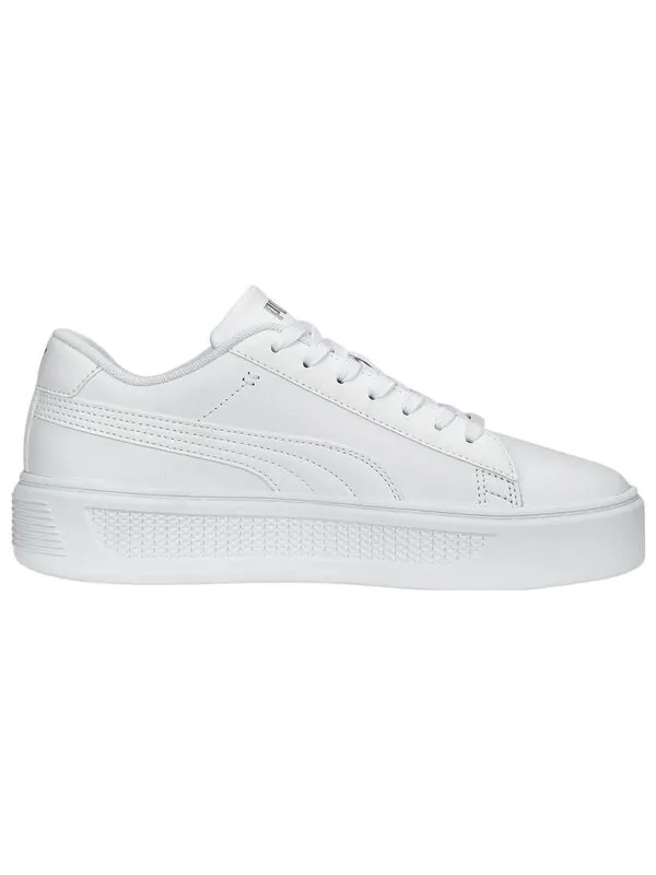 Кроссовки smash platform v3 'white' Puma — изображение 2 из 4, белый