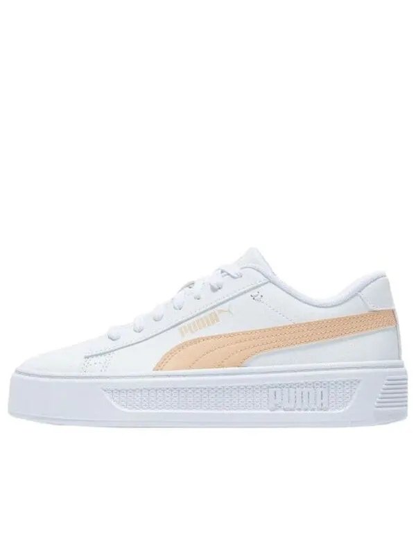 Кроссовки smash platform v3 'white/beige' Puma — изображение 1 из 4, белый/оранжевый