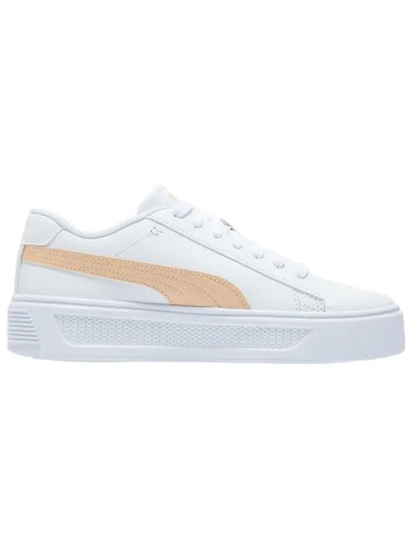 Кроссовки smash platform v3 'white/beige' Puma — изображение 2 из 4, белый/оранжевый